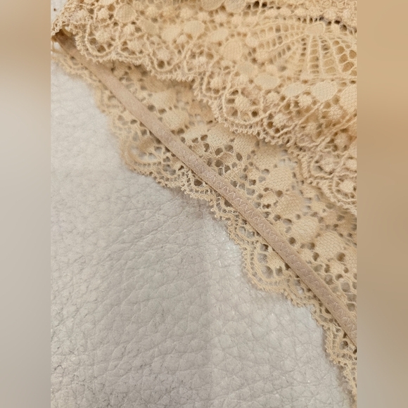 Free People Intimately Lace Panties Beige Tan Nude Set Of 2 Size S - Picture 4 of 5